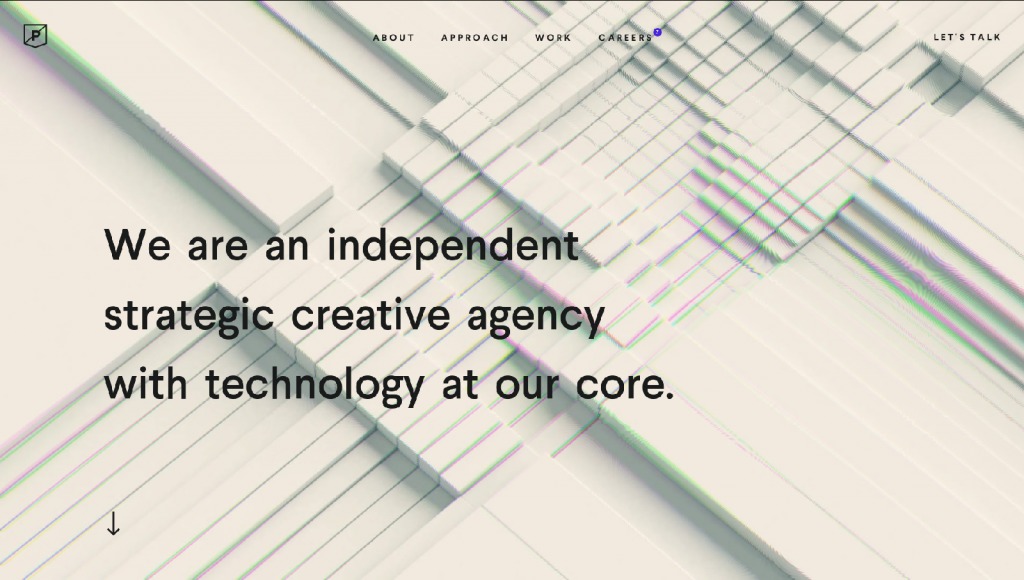 Web design inspiration example: Purplerockscissors' website
