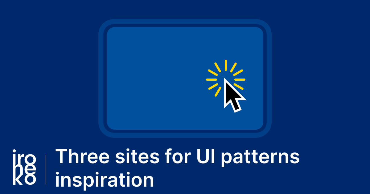 Three sites for UI patterns design inspiration thumbnail